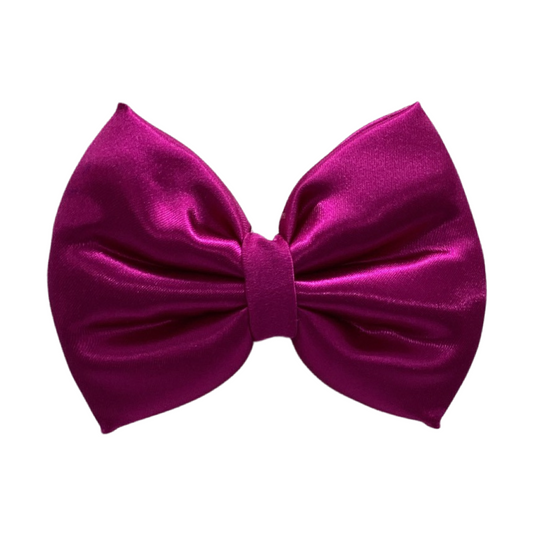 MAGENTA SATIN TUXEDO BOW