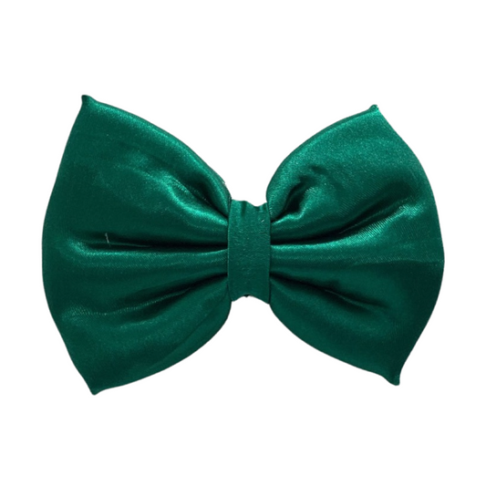 EMERALD SATIN TUXEDO BOW