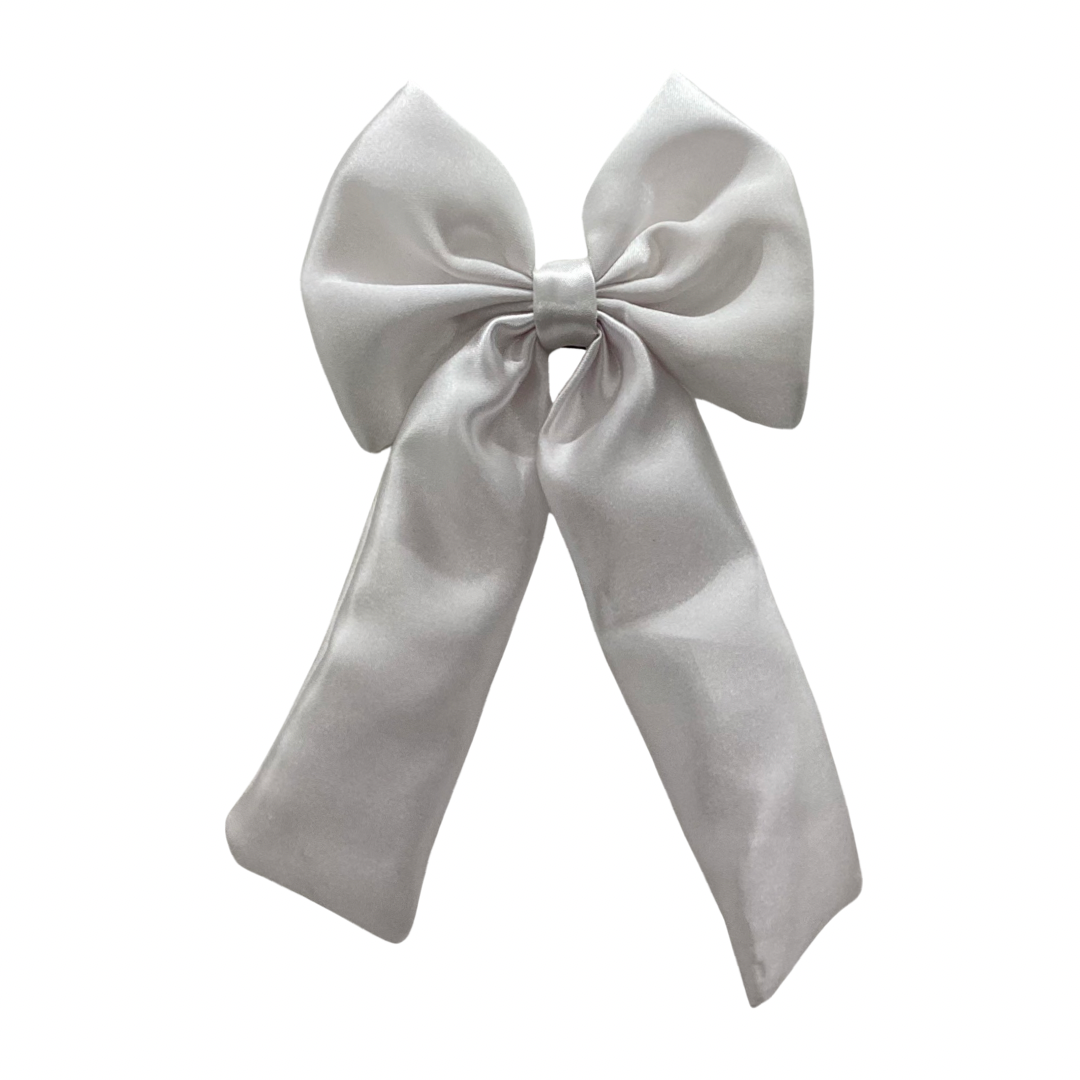 IVORY SATIN COQUETTE BOW